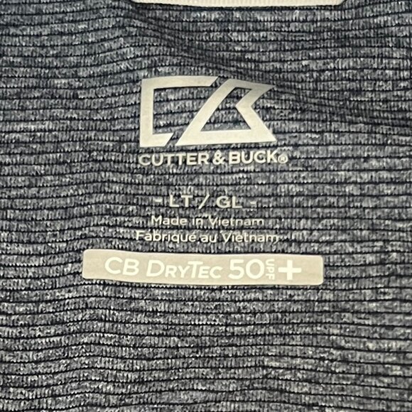 Denver Broncos Cutter & Buck Men's Big and Tall LT Shoreline Vest - Heather Blue - Picture 5 of 7